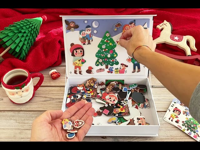 Magnetická kniha Vánoce – Christmas Magnetic Book