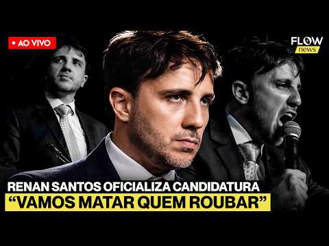 RENAN SANTOS CHOCA EM EVENTO DE OFICIALIZAÇÃO DA CANDIDATURA
