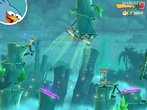 Angry birds 2: level 518 (Bamboo Forest/ Gravity Grove)