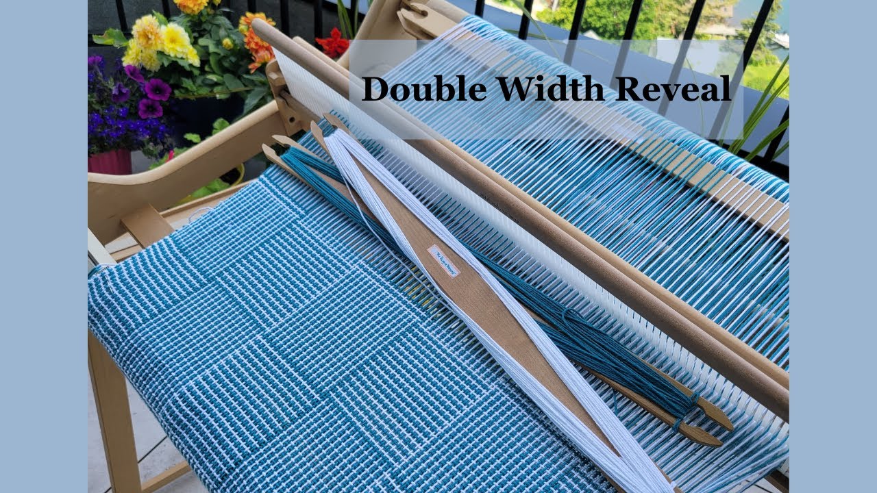 Weaving Magic: Double Width Blanket Reveal ✨ | Rigid Heddle Loom Project