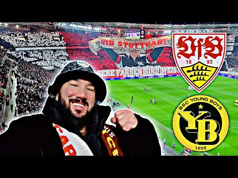 Beautiful choreography 🤍❤️ Last-minute goal 🔥 VfB Stuttgart vs Young Boys Bern | Stadium vlog 🏟⚽️