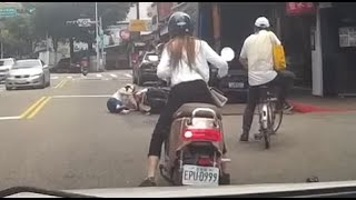 【車禍影片】握不住的它（2022.06.19 台北市大安區師大路 