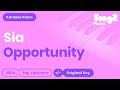 Opportunity - Sia, Quvenzhané Wallis | Annie (Piano Karaoke)