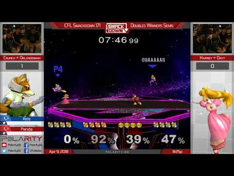 CFL Smackdown 171 Melee - Crunch + Orlandoman vs Harriet + Oaty - Doubles Winners Semis
