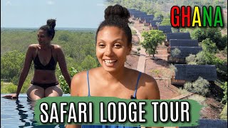 WHAT A SAFARI LODGE IN GHANA IS LIKE | ZAINA LODGE ROOM & HOTEL TOUR | ECO LODGE