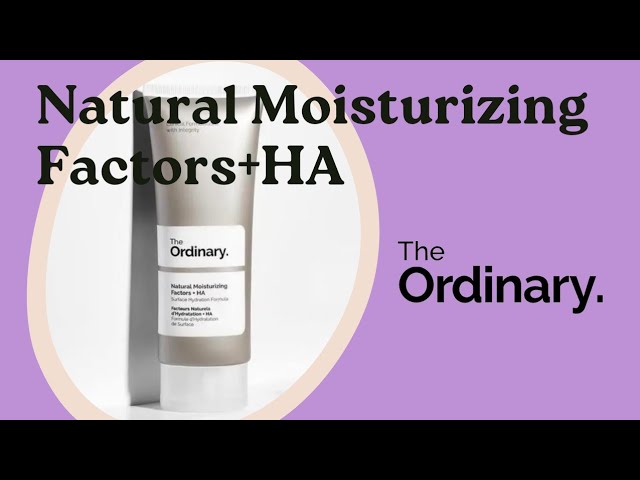 Vídeo relacionado con The Ordinary Natural Moisturizing Factors + HA, Factores Hidratantes Naturales + Ácido Hialurónico, Crema hidratante facial ligera para reforzar la barrera cutánea e hidratar la piel, 100 ml
