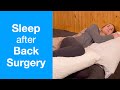 How to Sleep after Back Surgery | Spinal fusion, Spinal fracture, Laminectomy, Back injury