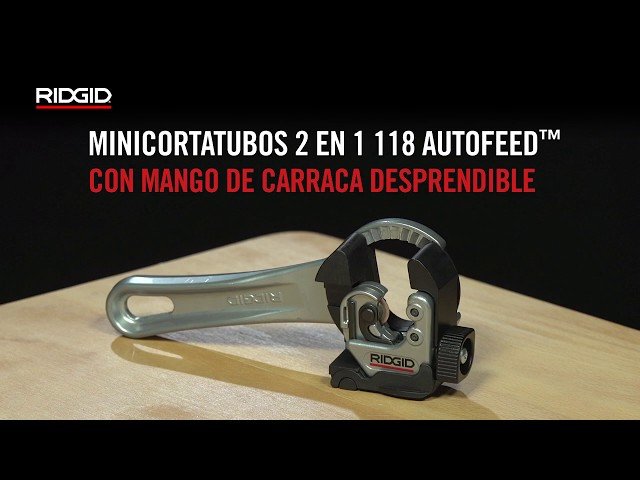 Vídeo relacionado con RIDGID 40617 Modelo 101 Cortador de tuberías para espacios estrechos, cortador de tubos de 6 mm a 29 mm