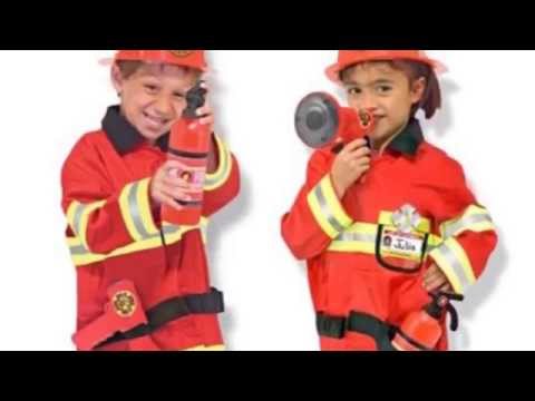 altezza 97 cm Bambini 3-4 anni Dress Up America 367 T Costume per travestimento da Pompiere vita 69 cm