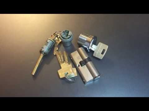 Abus euro cylinder picked and gutted