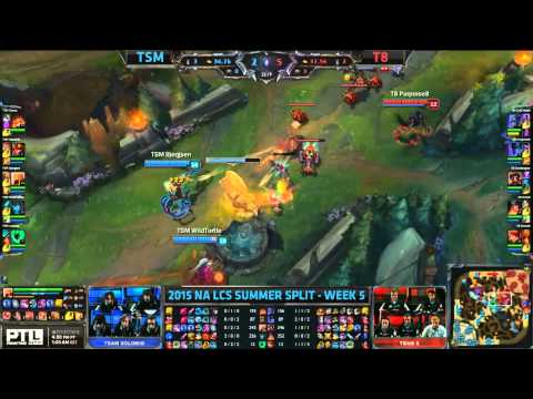 TSM vs T8 - 2015 NA LCS SUMMER SPLIT - WEEK 5 Day 1 HD