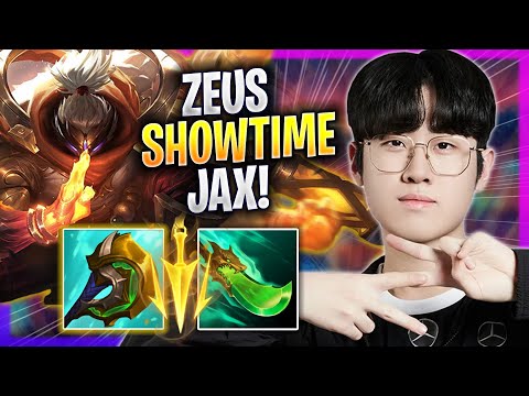 ZEUS SHOWTIME WITH JAX! - T1 Zeus Plays Jax TOP vs Rumble! | Season 2023