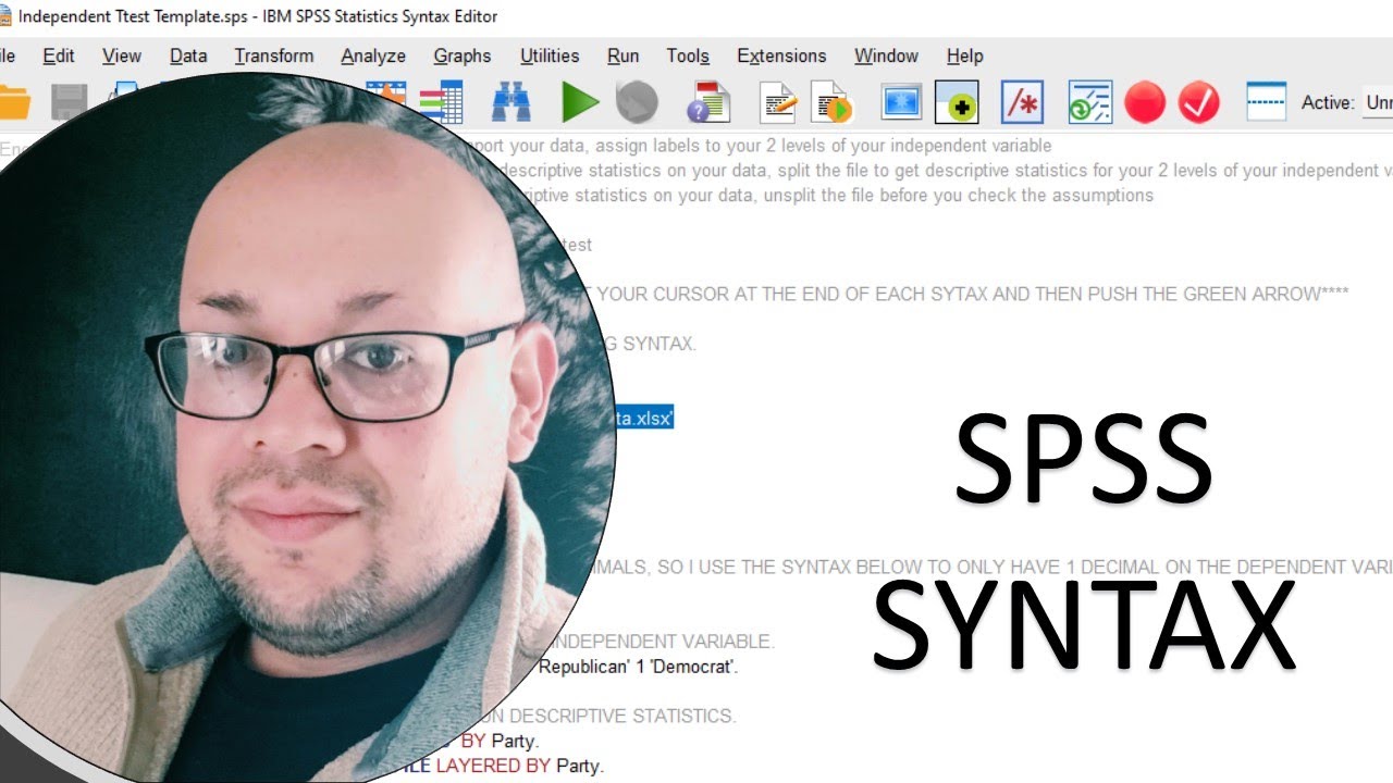 A Simple and Quick Way of  Opening SPSS Syntax & Importing Data