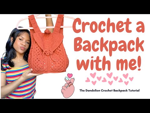 Crochet a backpack with me! A Crochet Backpack Tutorial