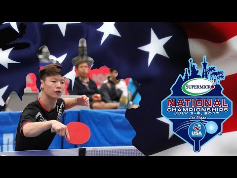 2017 SuperMicro US National Table Tennis Championships - Nick Tio vs. Jack Wang (Mens Rd 16)