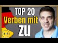 Verben mit zu | Top 20 German verbs with 
