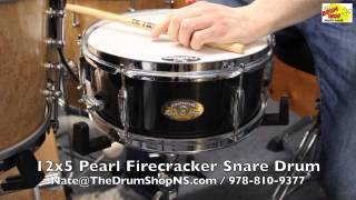 Video thumbnail for Pearl Firecracker Snare Drum 12x5 - The Drum Shop North Shore by Nate Morrison Drums