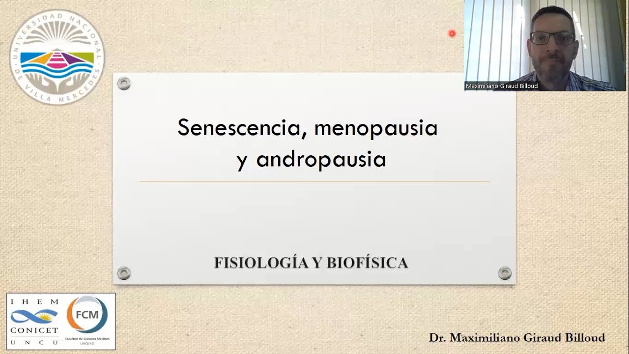 Fisiología endocrina: Senescencia, menopausia y andropausia