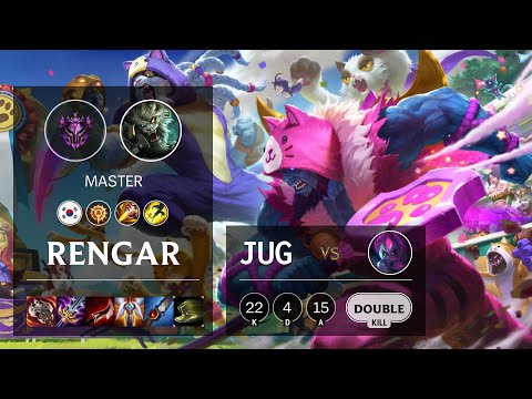 Rengar Jungle vs Evelynn - KR Master Patch 10.16