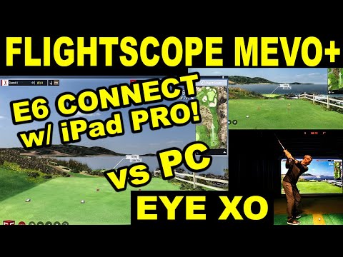 Flightscope Mevo+ E6 Connect iPad Pro Review vs PC w/ UNEEKOR EYE XO