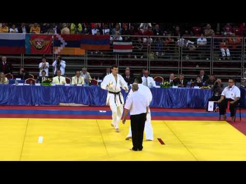 Emil Stalev (Bulgaria) v Dmitry Savelyev (Russia) Men's -85kg Kyokushin Knockdown FINAL