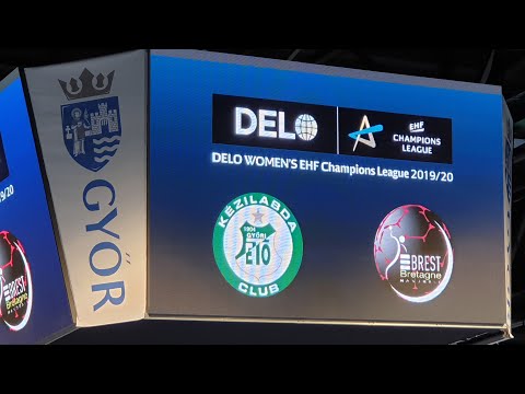 Győri AUDI ETO KC - Brest Bretagne BL meccsen játékosok bemutatása (2019/20)