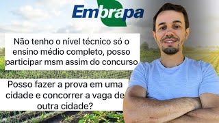 TIRA-DÚVIDAS - CONCURSO EMBRAPA - Edital Publicado!
