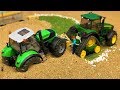 Bruder RC Tractor Deutz Stuck! John Deere Tractor RC Action Video