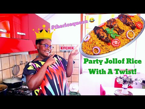 The party jollof rice recipe you will like to try | So fluffy, tasty & flavourful | A must try!