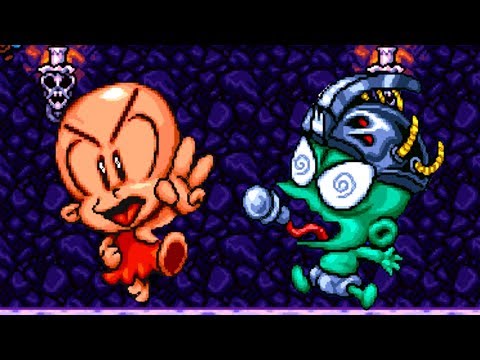 Bonk's Adventure (ARCADE) - All Bosses (No Damage / Hardest) HD 60FPS