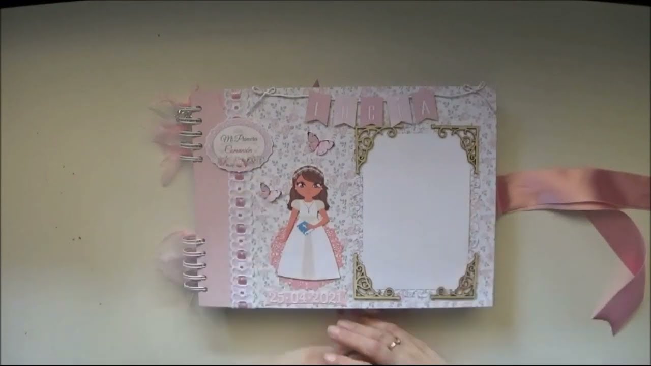 Libro de firmas y fotos para comunión