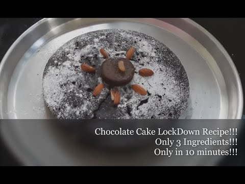 Chocolate Cake Lockdown Recipe!!!! Only 3 Ingredients!!!!