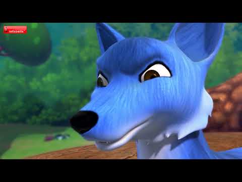 The Blue Jackal | Kannada Stories for Kids | Infobells