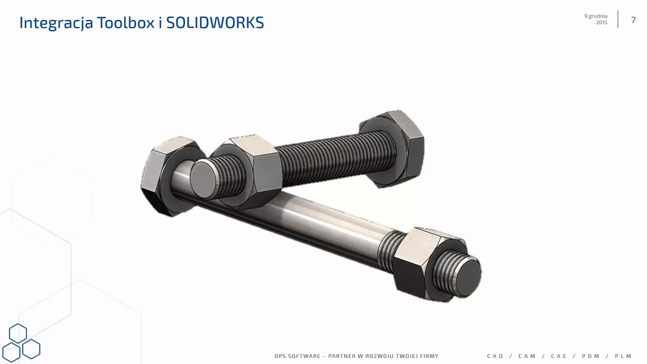 Webinar #5 – Jak skonfigurować i korzystać z SOLIDWORKS Toolbox