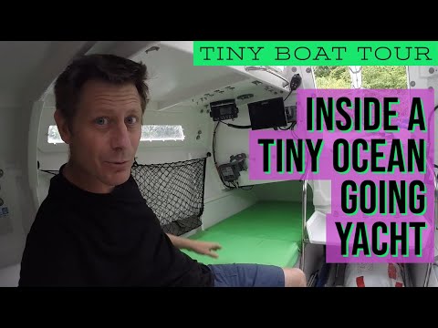 Tiny boat tour - Inside a tiny ocean crossing yacht . (Class Globe 5.80 transatlantic yacht)