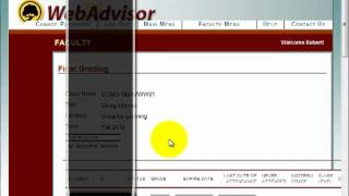 Grading in Web Advisor