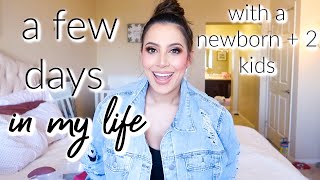 A FEW DAYS IN MY LIFE WITH A NEWBORN, PRE SCHOOLER AND TODDLER|  MOM OF 3| SINGLE MOM VLOG| 2022