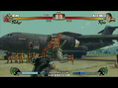 House of Cicada SF4 Tournament - Winner's Finals - Alex Valle (GK, RY) vs Keno (BA, SA) 2/2