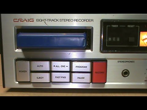Craig H260 8-track recorder repair & review