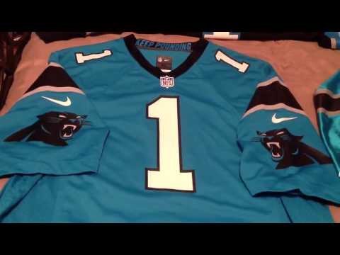 Carolina Panthers Nike Custom Game Jersey Black