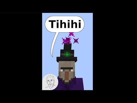 So geht Minecraft - The witch in Minecraft - This is how Minecraft #Shorts #hexe #witch works