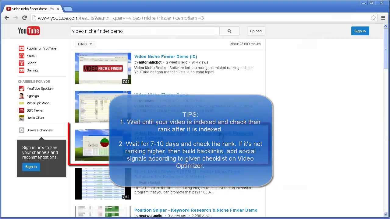Video Optimizer Software - Demo Video Youtube SEO Optimizer Software