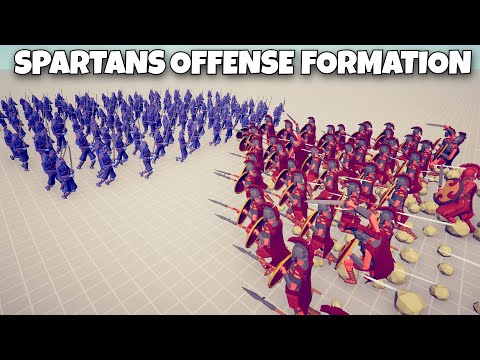 SPARTANS OFFENSE FORMATION vs EVERY UNIT - Totally Accurate Battle Simulator TABS
