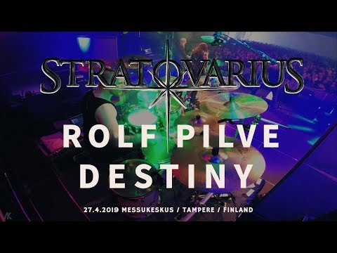 STRATOVARIUS Rolf Pilve Drumcam DESTINY (Edit) / 27.4.2019 Tampere, Finland