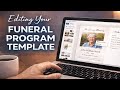 Editing The Funeral Program Template Lesson 4