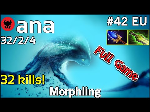 32 kills! ana [OG] plays Morphling!!! Dota 2 Full Game7.22
