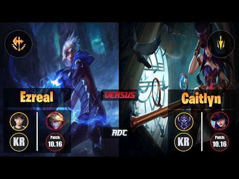 Zenit EZREAL (ADC) [Conqueror] VS CAITLYN - Diamond KR Patch 10.16