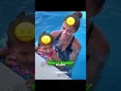 Um dia na piscina com a família do Neymar