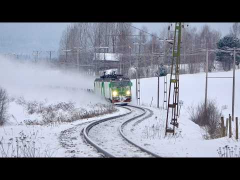 Vinter på den Svenska Järnvägen del 16 - Tåg i Järvsö