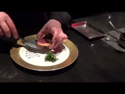 Semblat prepares Beef Rossini at L'Atelier Joël Robuchon Shanghai